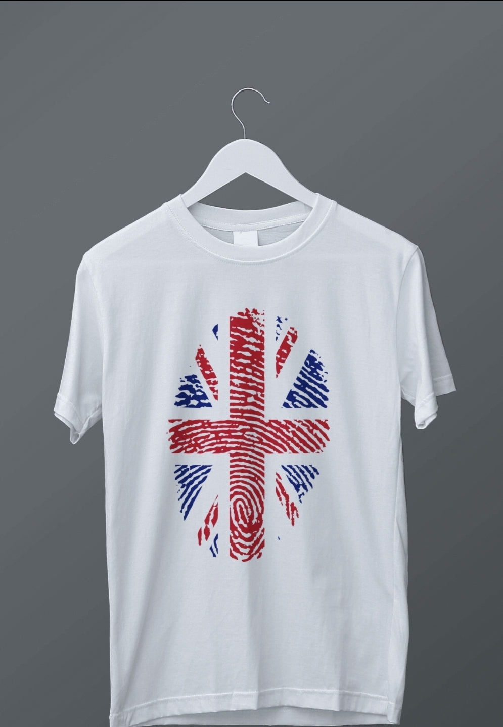 Britain Flag Fingerprint Identity