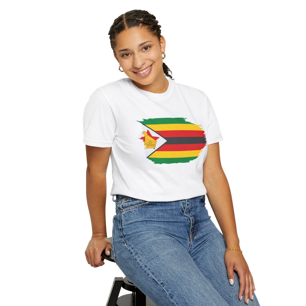 Zimbabwe Distressed Flag