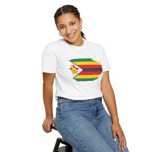Zimbabwe Distressed Flag