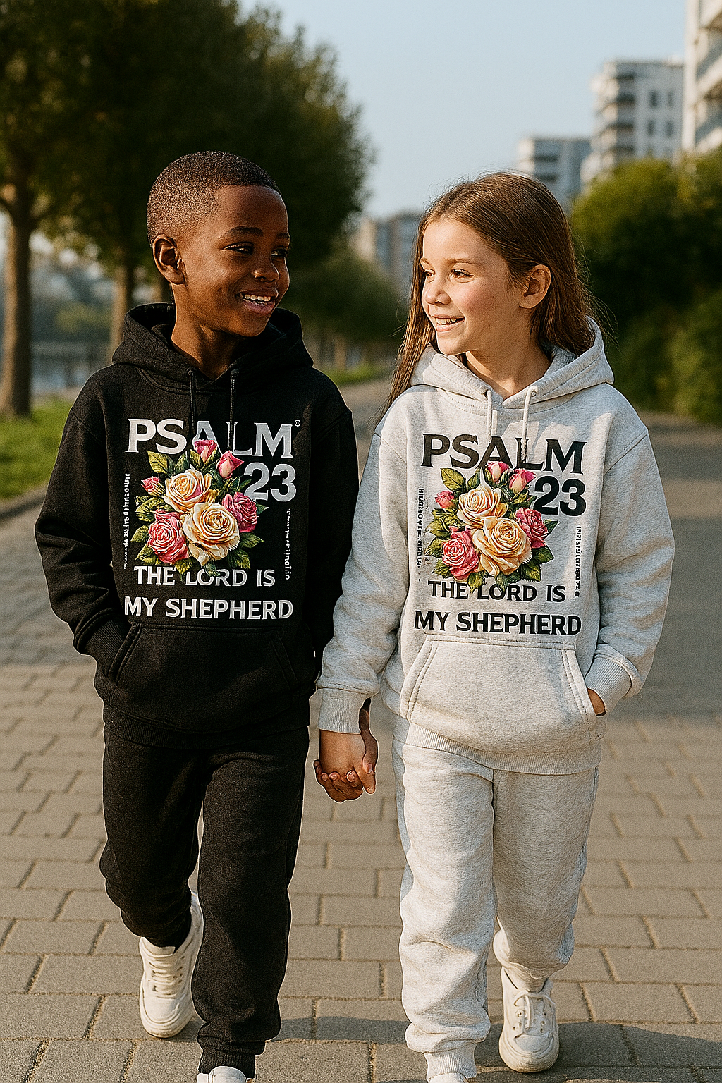 Psalm 23 Hoodie, Faith T-Shirt - Christian Scripture Streetwear UK
