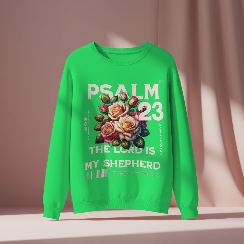Psalm 23 Sweatshirt - Christian Fairh Wear Uk, Women's Sweatshirt UK