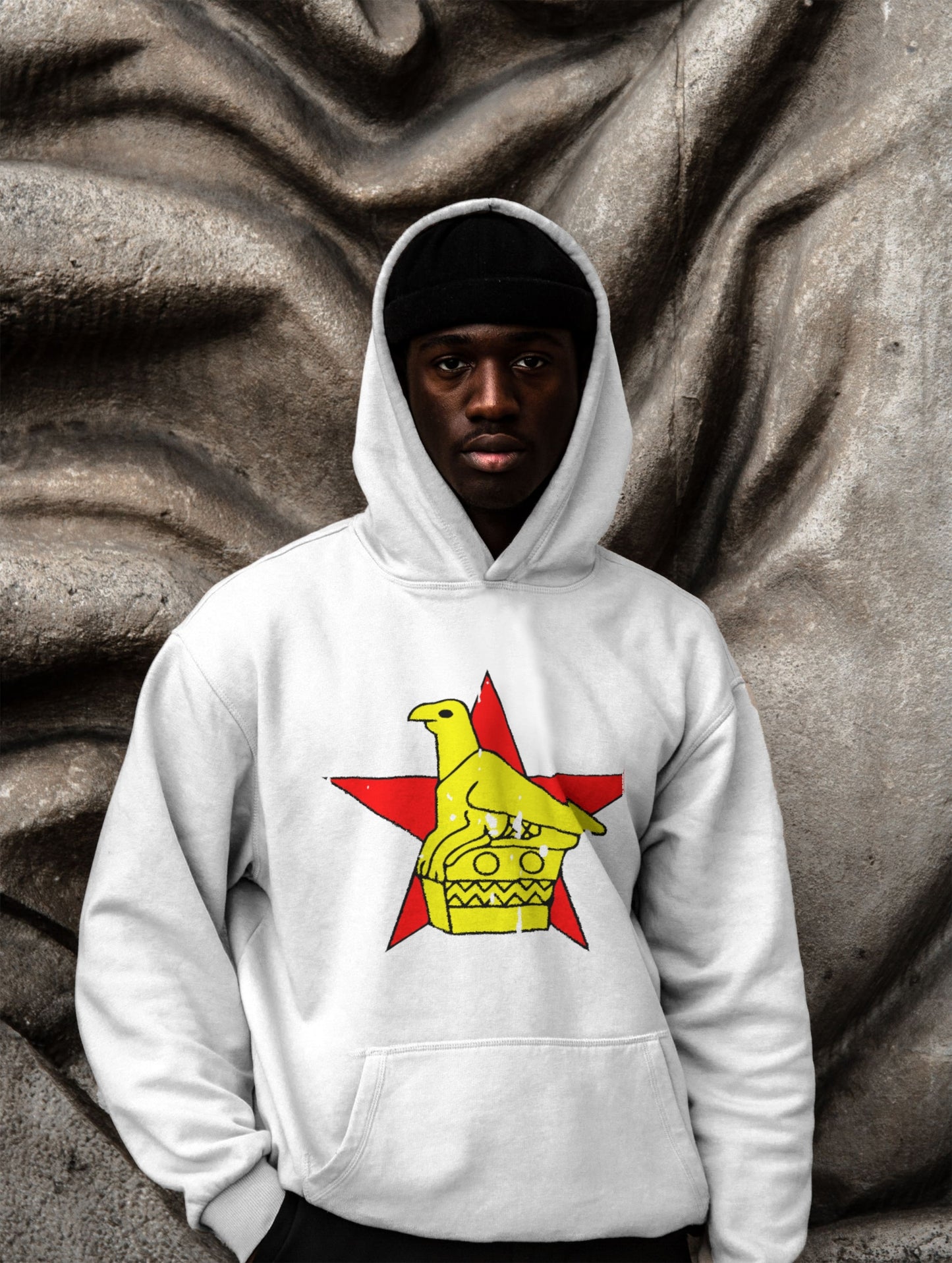 Zimbabwe Bird Hoodie - "Zimbabwe Flag Bird Unisex Hoodie"