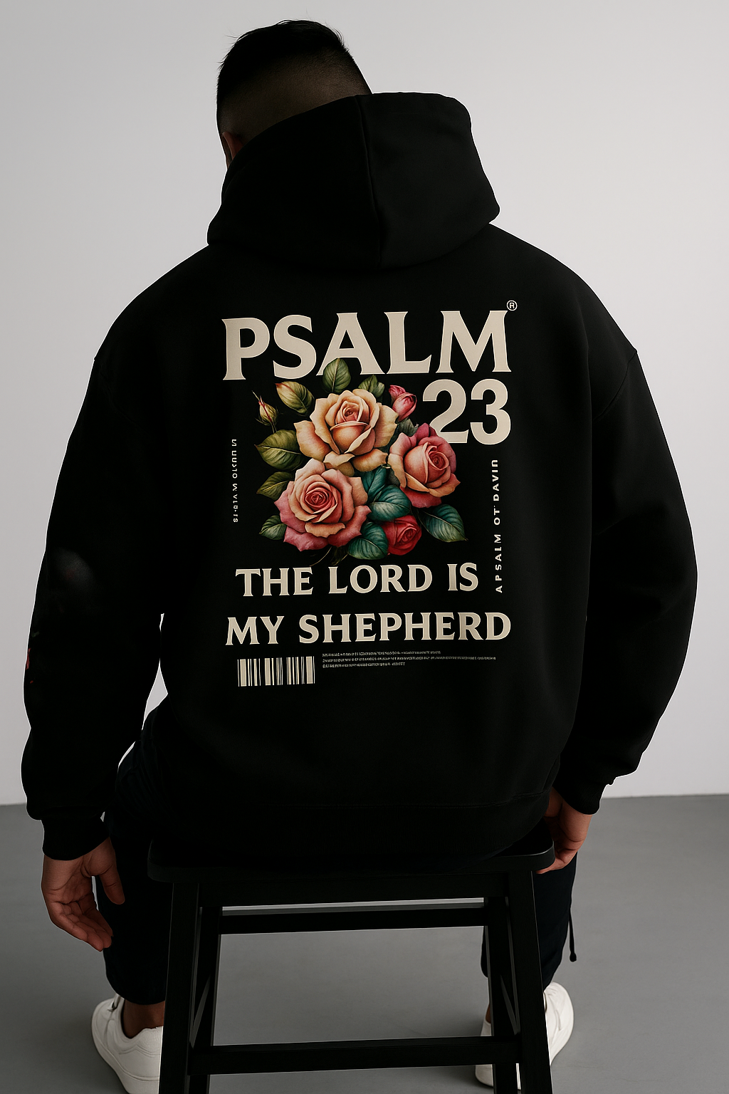 Psalm 23 Hoodie, Faith T-Shirt - Christian Scripture Streetwear UK