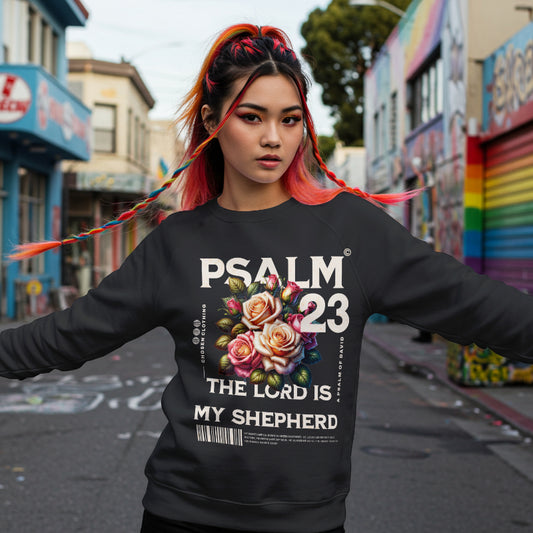 Psalm 23 Sweatshirt - Christian Fairh Wear Uk, Women's Sweatshirt UK