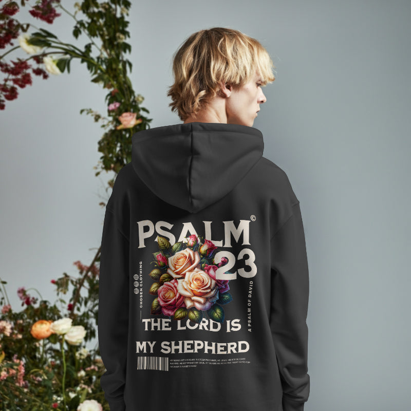 Psalm 23 Hoodie, Faith T-Shirt - Christian Scripture Streetwear UK